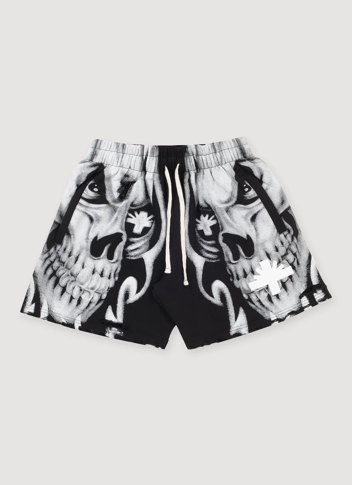 Vertabrae "Skull" Black Shorts
