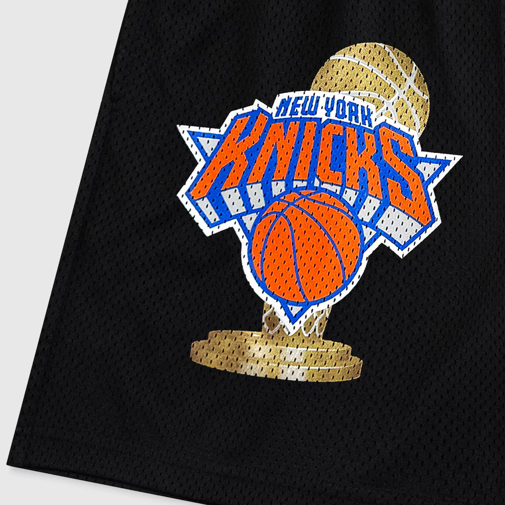 Eric Emanuel "Knicks Finals Champions" Black Mesh Shorts