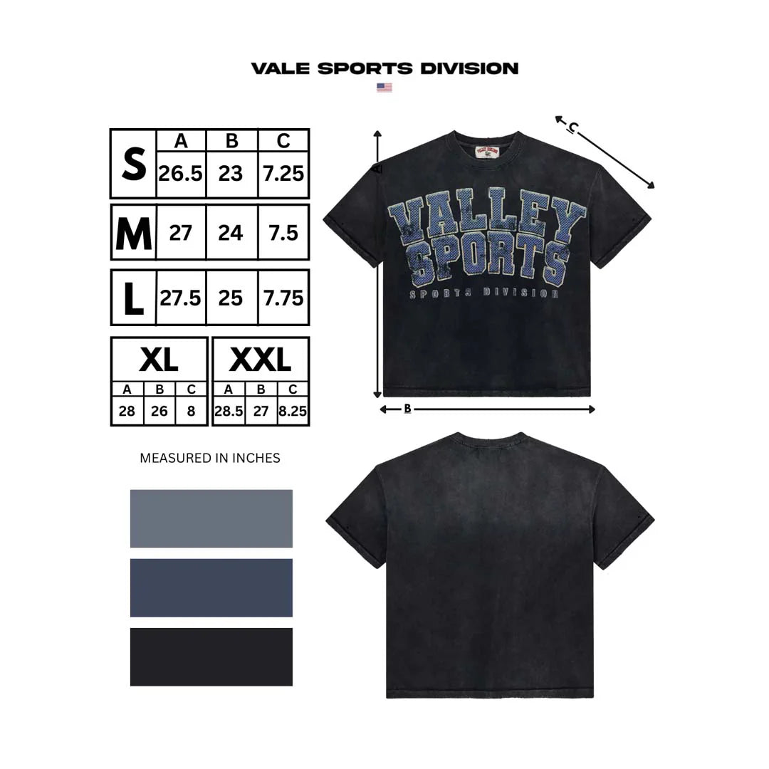 Vale "Sports Division" Black T-Shirt