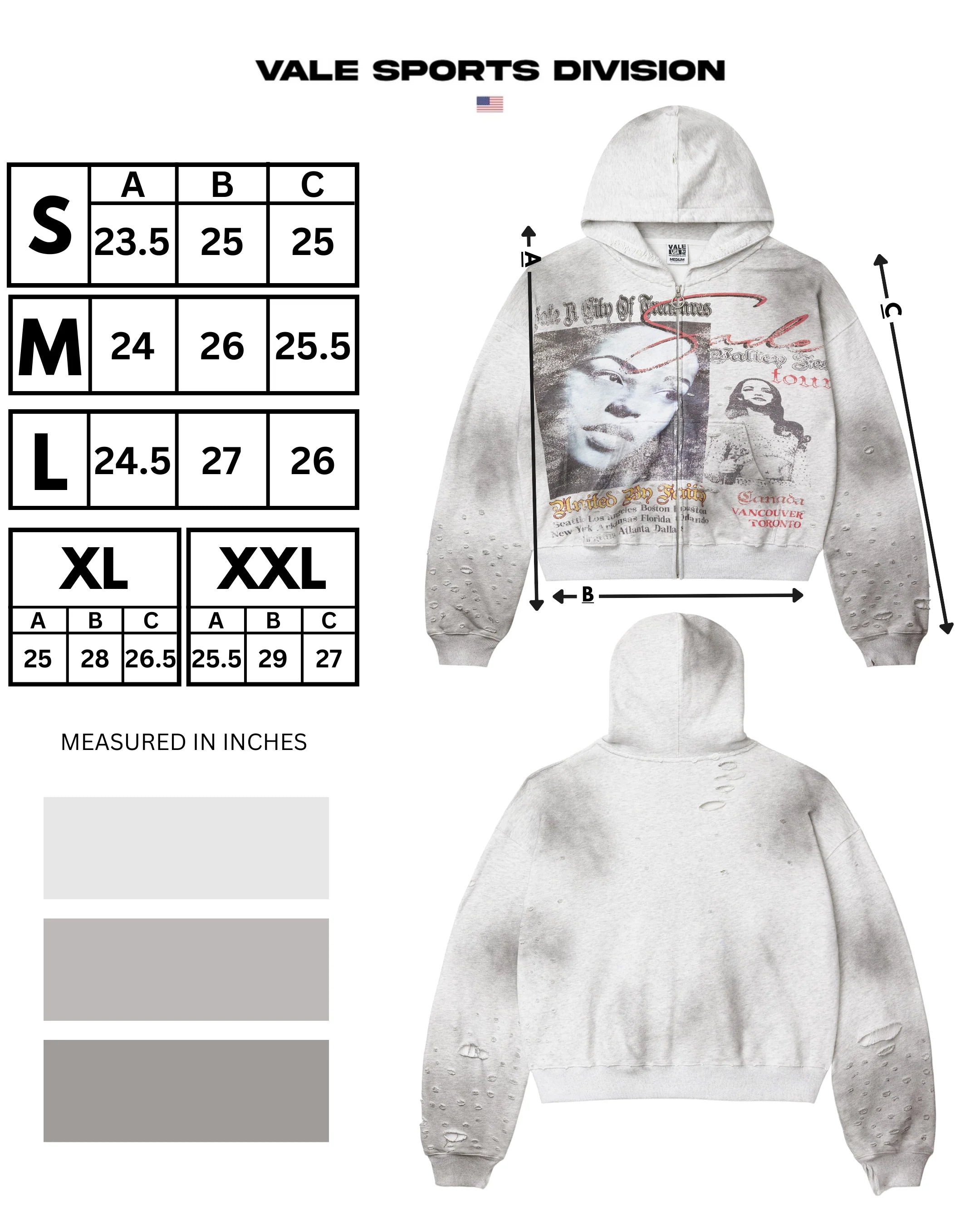Vale "Valley Fest" Zip-Up Hoodie