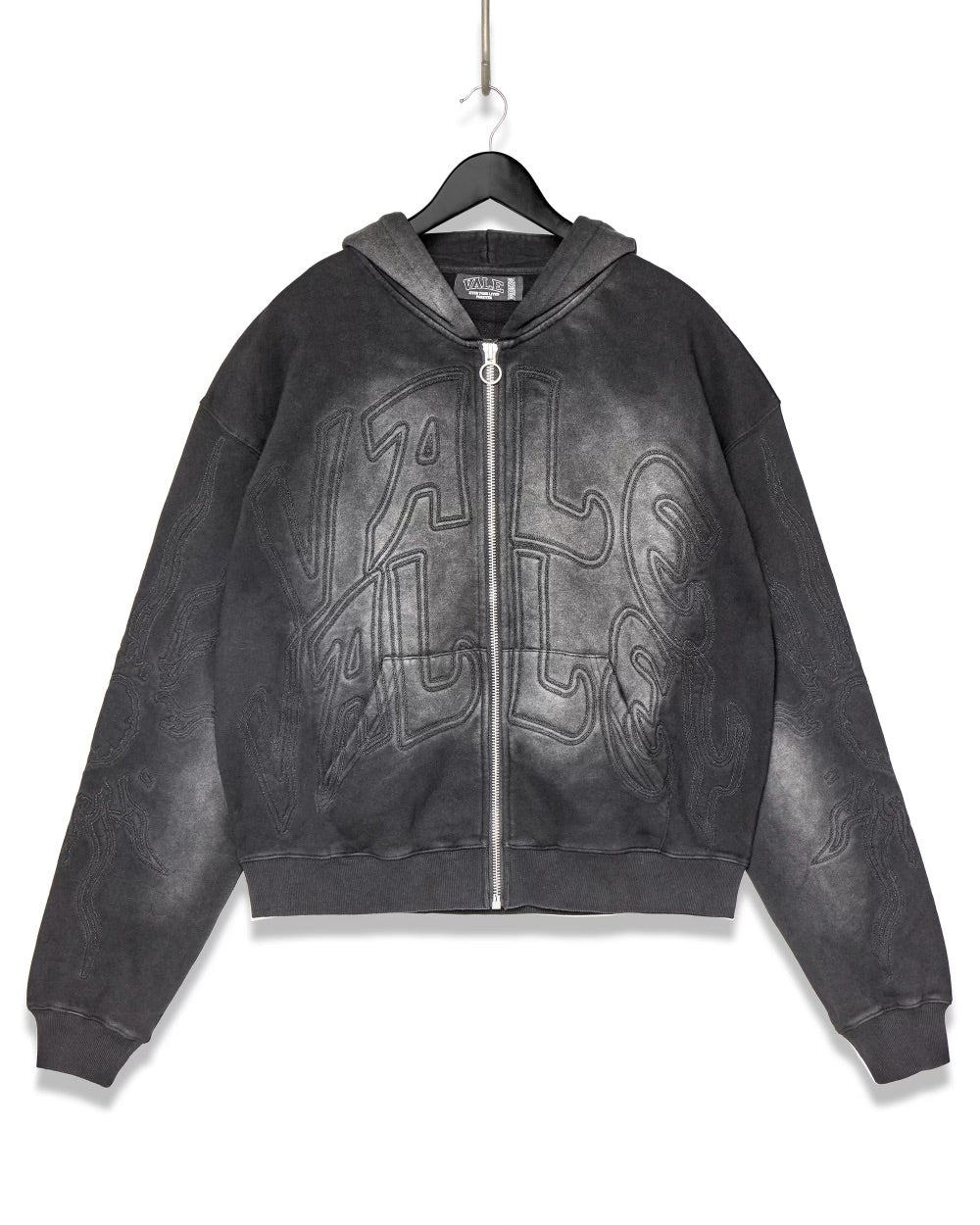 Vale "Valley" Black Zip Up Hoodie
