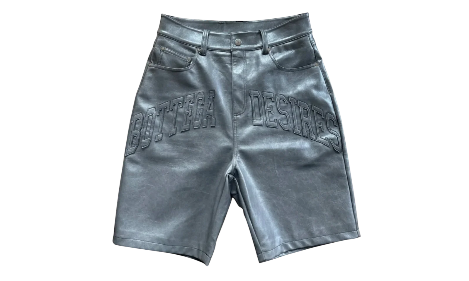Bottega Desires "Leather" Grey Shorts