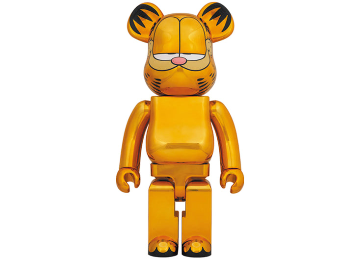 Bearbrick Garfield 1000% Gold Chrome