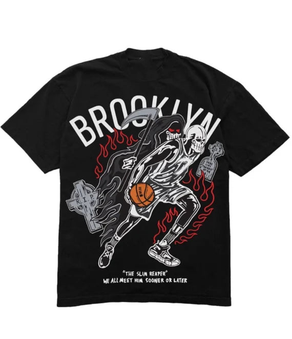 Warren Lotas "Slim Reaper" Brooklyn Nets Tee