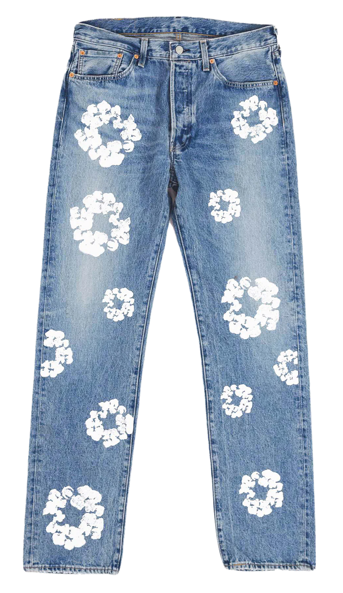 Denim Tears Cotton Wreath Light Wash Jeans
